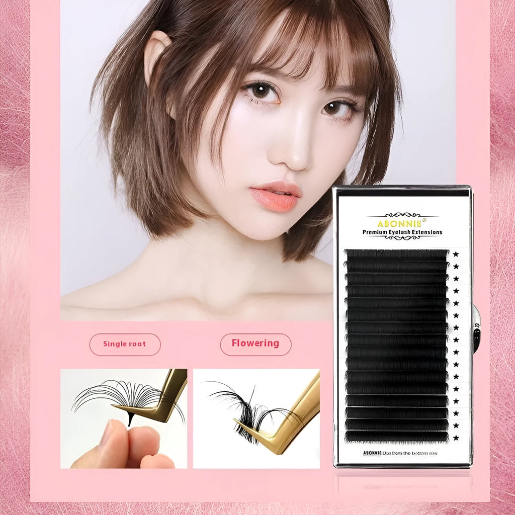 Dense 16-row mink hair false eyelashes on a white background, showing natural fibre texture.