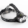 Fixed focus LED head torch for outdoor camping with waterproof design
