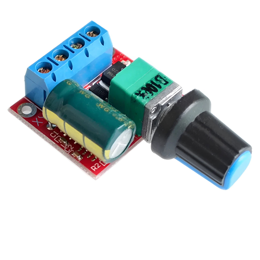 PWM DC motor governor speed controller with adjustment knob for 5V-35V motors