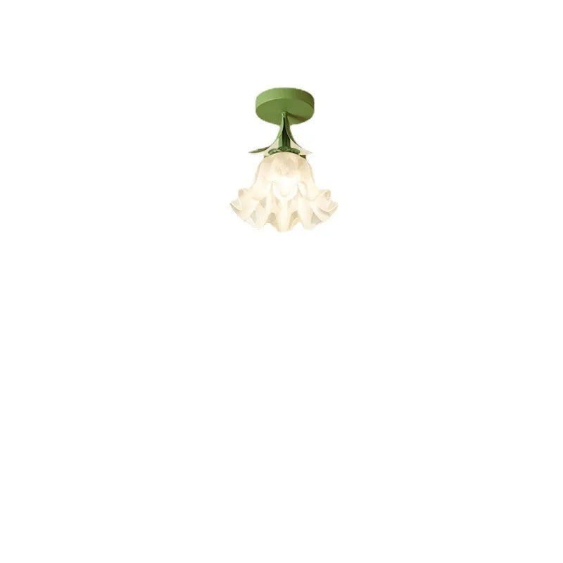 Cream coloured LED aisle light with Linglan flower pattern and modern simple design for corridor installation