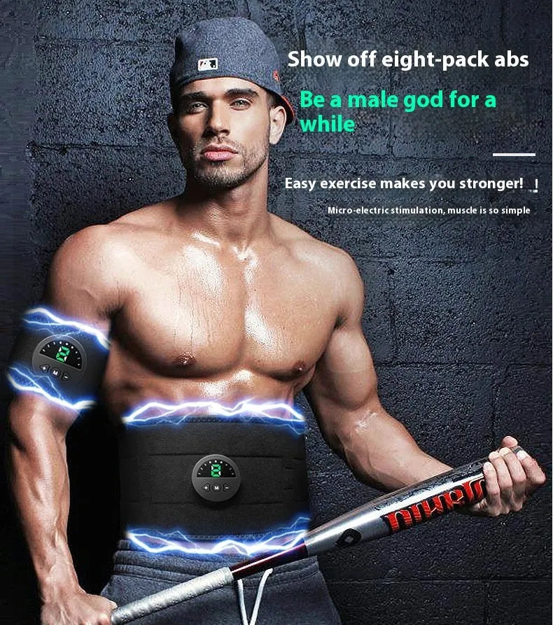 Violently Sweat waist and abdomen fat reduction fitness belt with display screen, 120cm length.