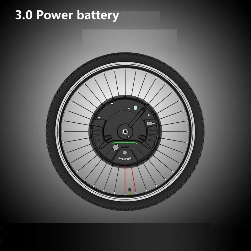 26-inch bicycle electric conversion kit with lithium battery pack and alloy hub motor