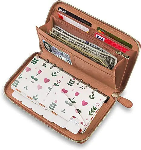 PU anti-theft card holder with RFID blocking in multiple colour options showing interior nylon lining