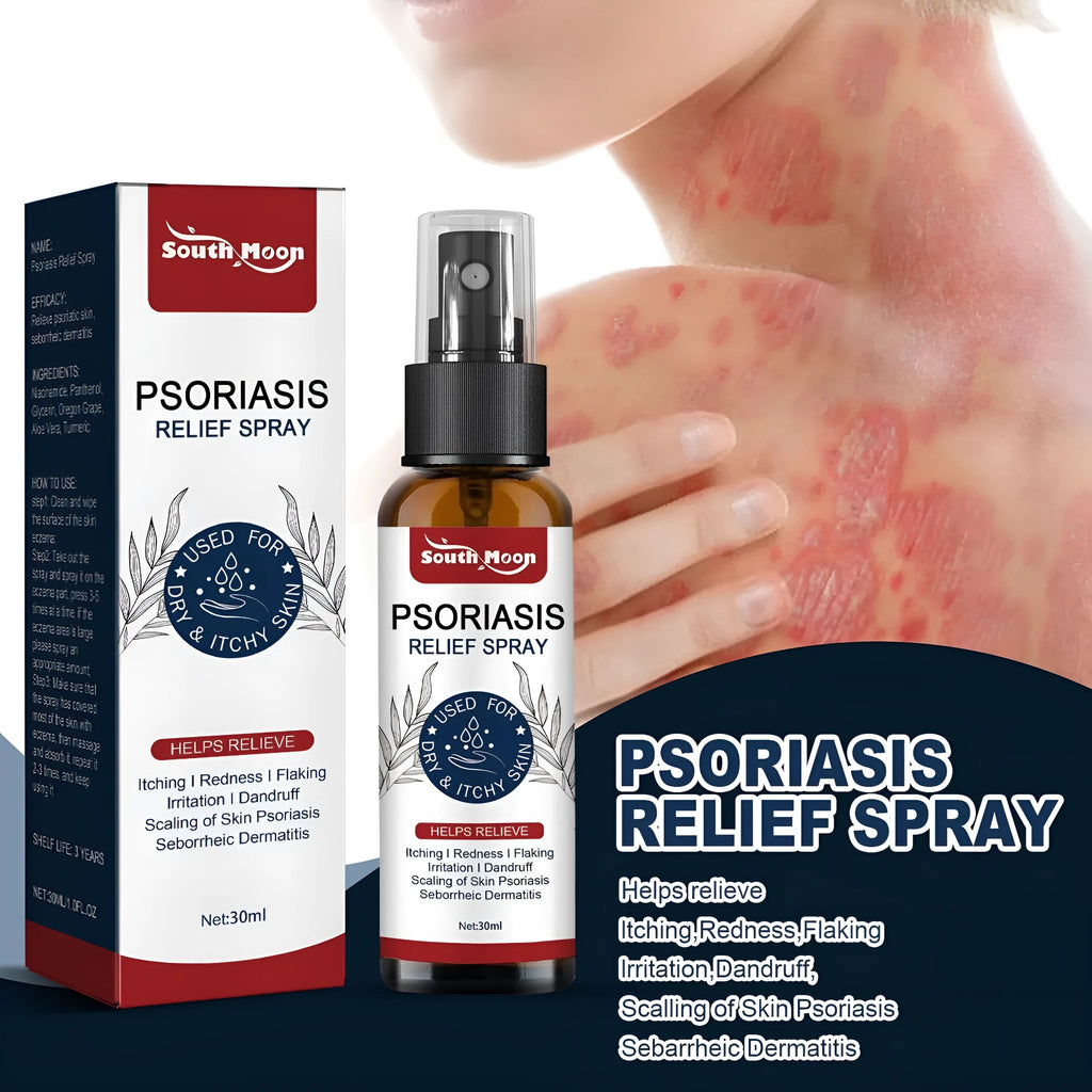 30ml bottle of body care spray for sensitive skin with soothing ingredients.