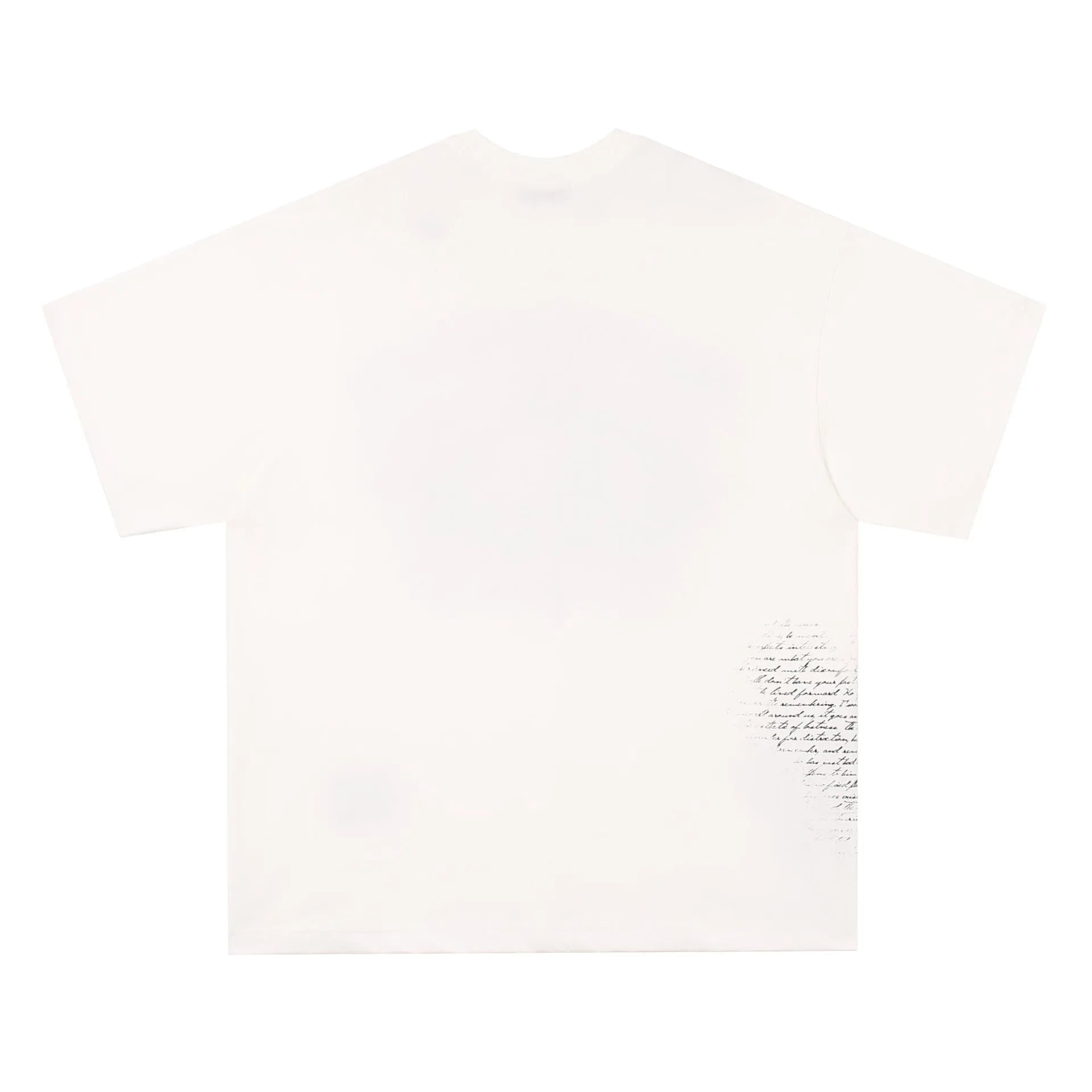Men's black pure cotton T-shirt with white retro hip hop gothic letter print, short sleeves.