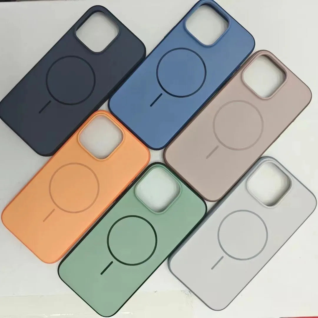 Magnetic AI photography button phone case for iPhone 16 and 17 in blue colour