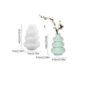 Three layer circular vase ornaments silicone baking mould in modern simple style