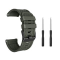 Jiaming 26mm silicone watch strap with black stainless steel bottom in multiple colour options