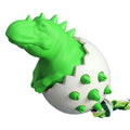 Blue durable rubber dog chew toy with rope and dinosaur design for aggressive chewers