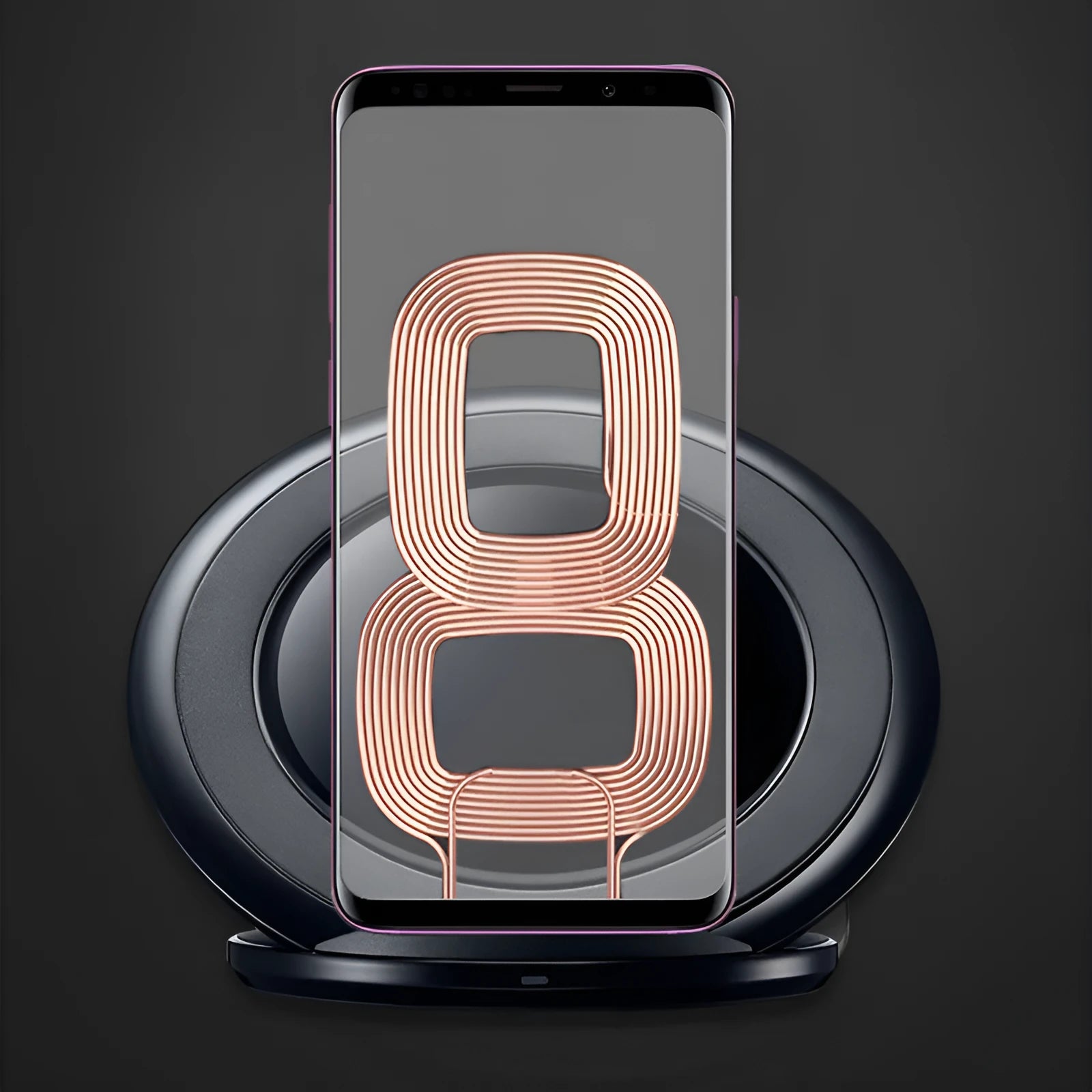 Qi wireless charging pad for Samsung Galaxy Note Edge with USB port and LED indicator