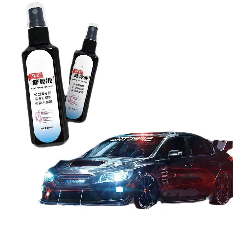 100ml bottle of car headlight restoration and repair liquid for plastic lenses