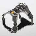 Reflective orange dog chest and back harness lead with hand-holding rope on Oxford cloth material.