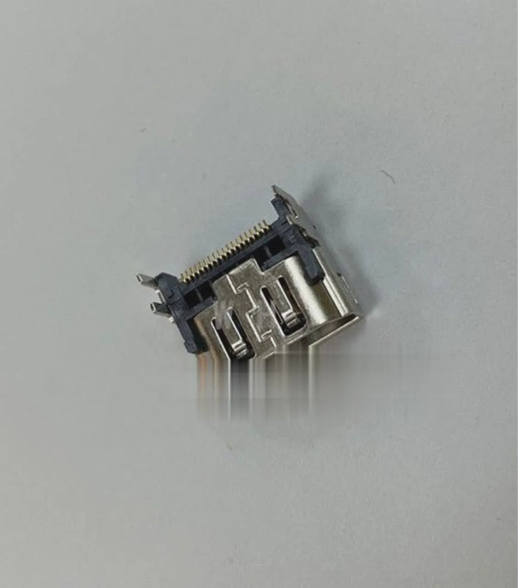 Silver HDMI interface host socket for gaming console repair and accessory replacement