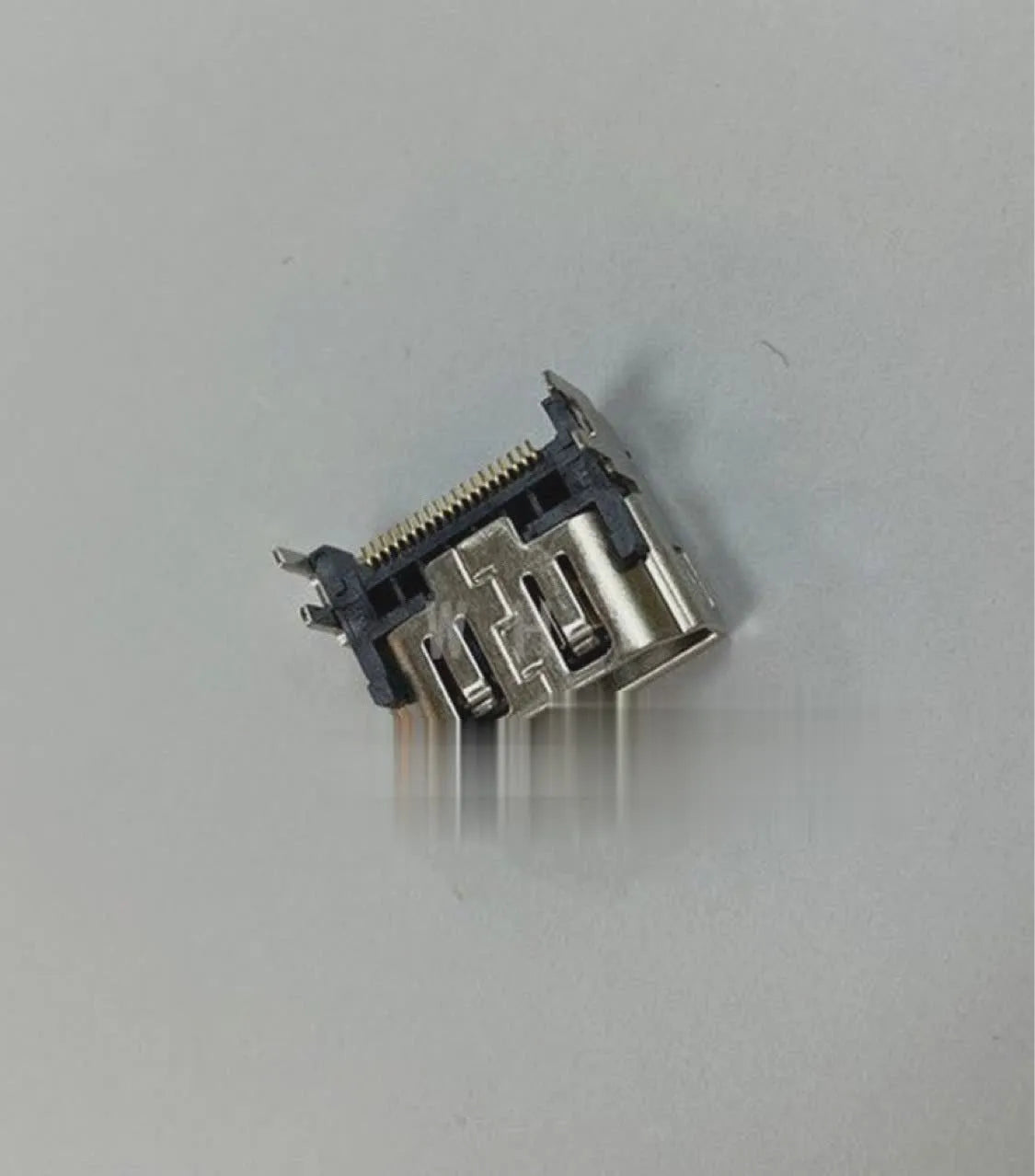 Silver HDMI interface host socket for gaming console repair and accessory replacement