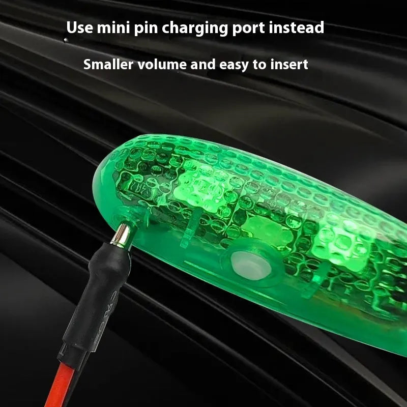 V3 wireless charging waterproof navigation light for scale models with adhesive backing.