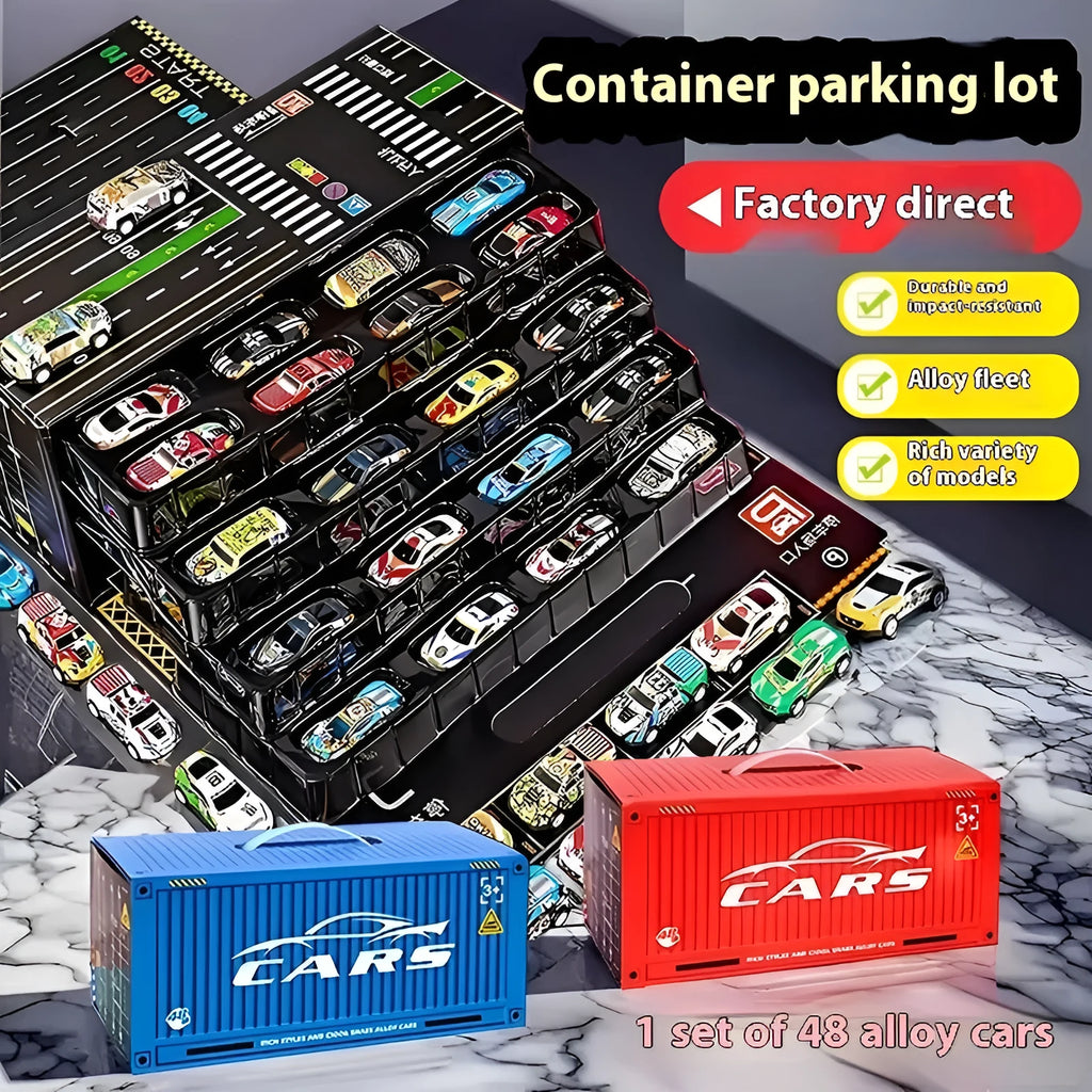 Children's alloy warrior toy car set with metal cars, 37x14.5x14.5cm, plastic construction, ages 7-14
