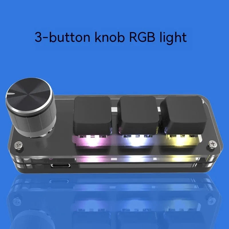 Black or white RGB backlit copy paste keypad with USB cable