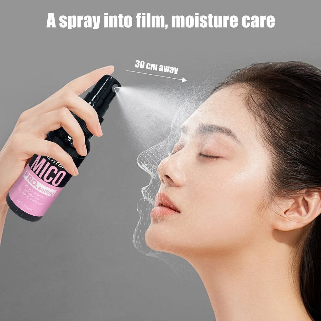 Makeup primer and final sealer spray set with 45ml and 40ml bottles