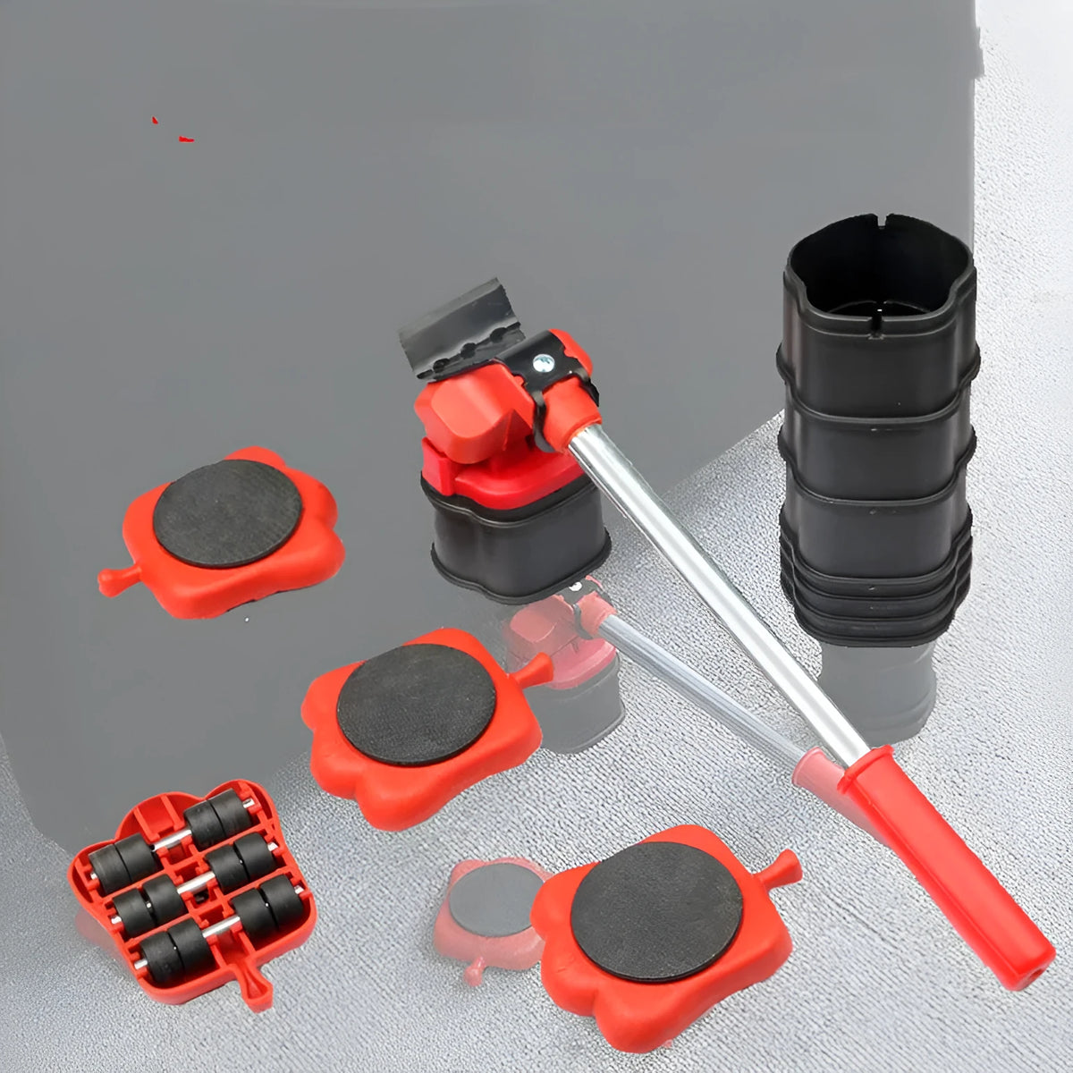 Plastic heavy object mover set, 5-piece and 13-piece options, 340mm x 110mm x 100mm, 700g