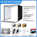 50cm studio photo light box with USB plug and folding three-colour temperature light board