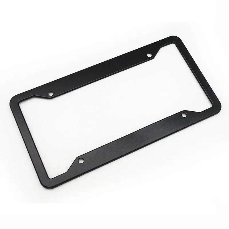 Aluminium alloy licence plate frame for 20x15cm UK plates in stainless steel with four finish options