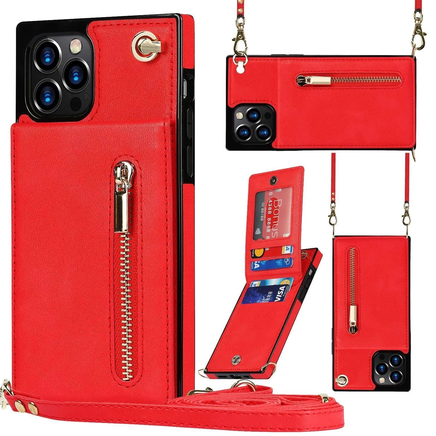 TPU and leather mobile phone case in solid colours for Samsung Galaxy and Apple iPhone models