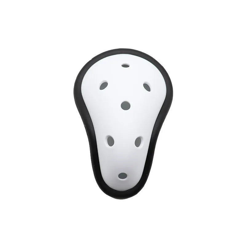 Rubber sports groin protector for adults and children, used in boxing, Sanda, hockey, and rugby.