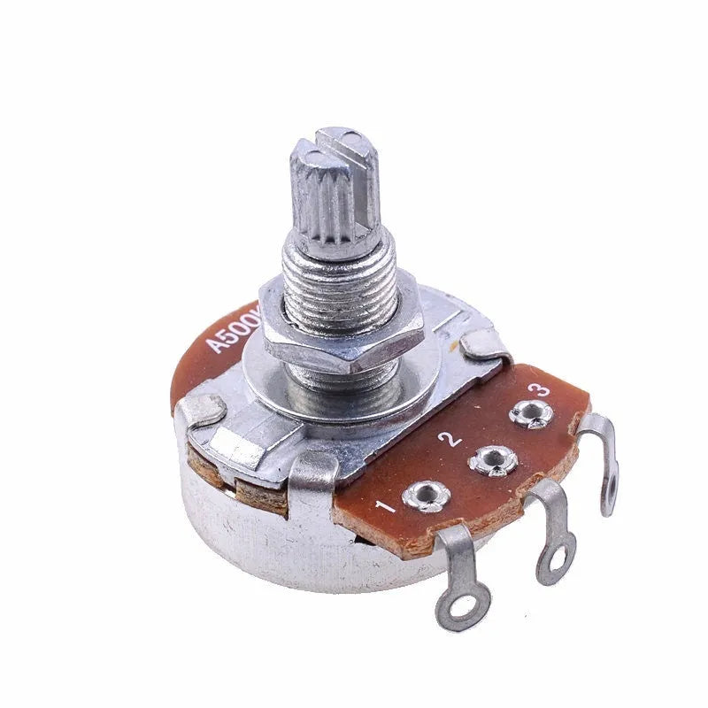 Metal electric guitar potentiometer knob for tone and volume control