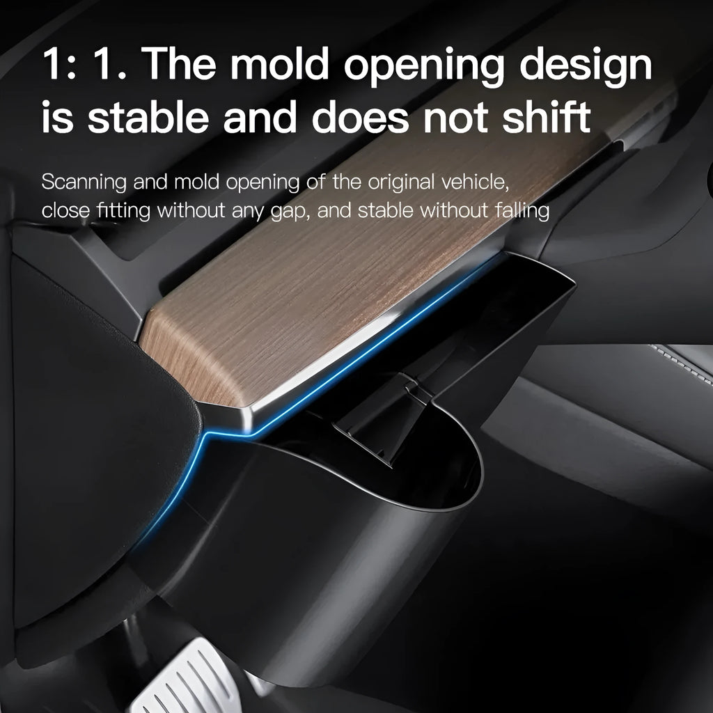 Tesla Model 3 and Model Y dashboard water cup holder accessory with handle