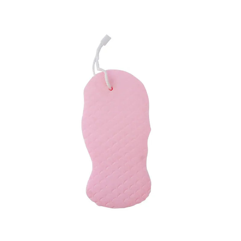 3D fish scale pattern bath sponge in white, grey, pink or light blue colours for body exfoliation