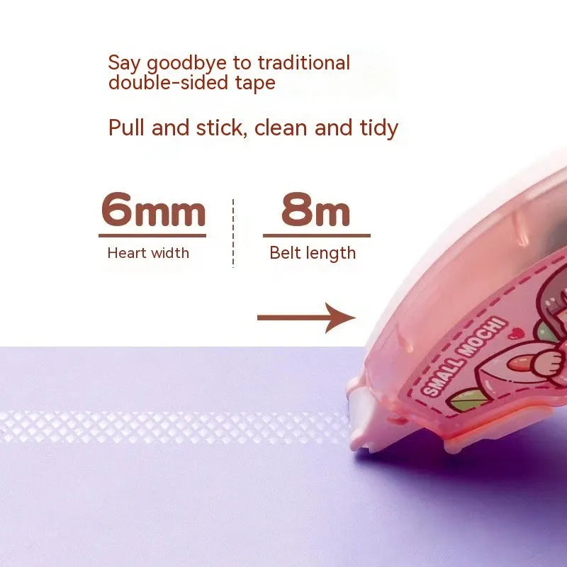 Dotting glue in peach juice colour with cute styling and card packaging