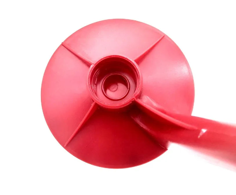 Red Magic Tap soda dispenser attached to inverted 2-litre bottle