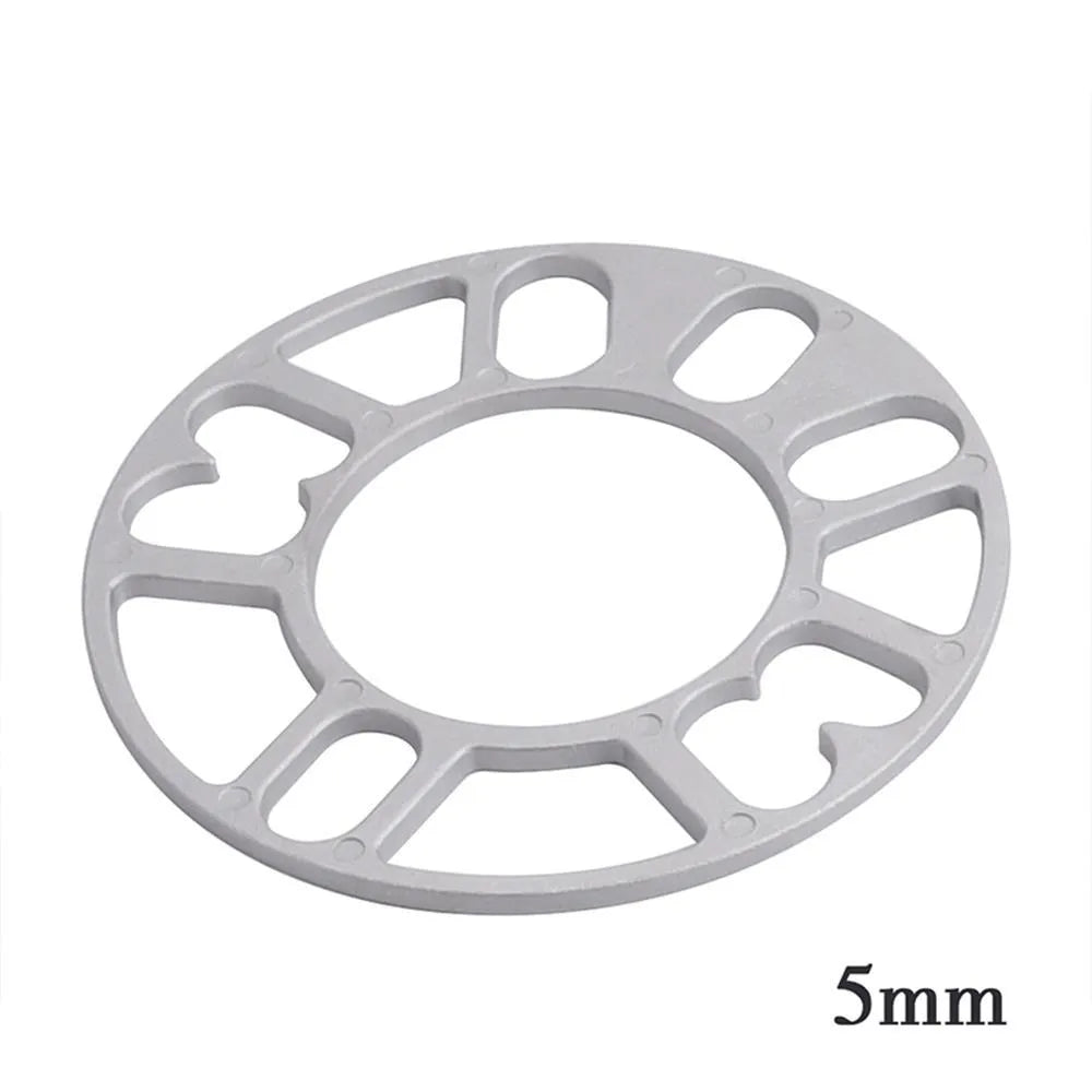 Automotive wheel hub widening gasket set for brake caliper clearance with thickness options