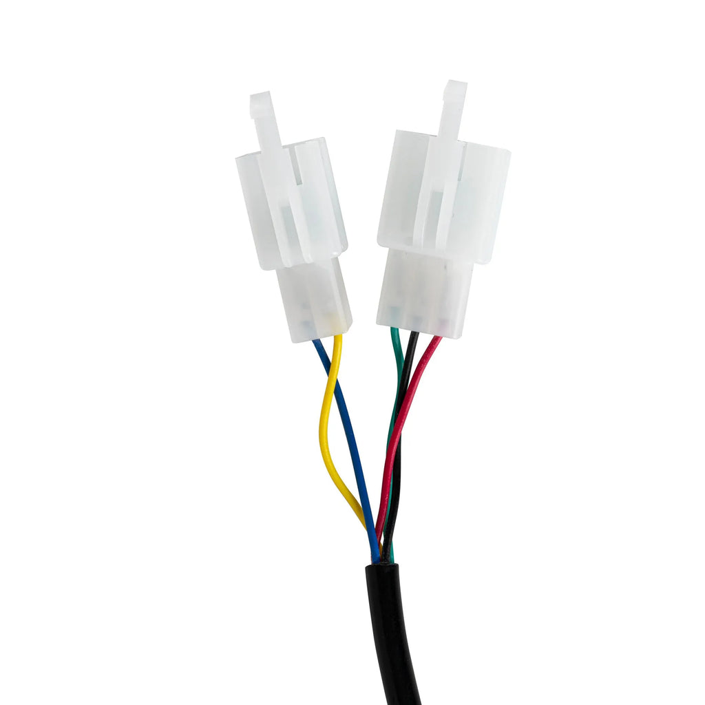 Electric scooter replacement handlebar section in blue, red, silver, and yellow colour options.