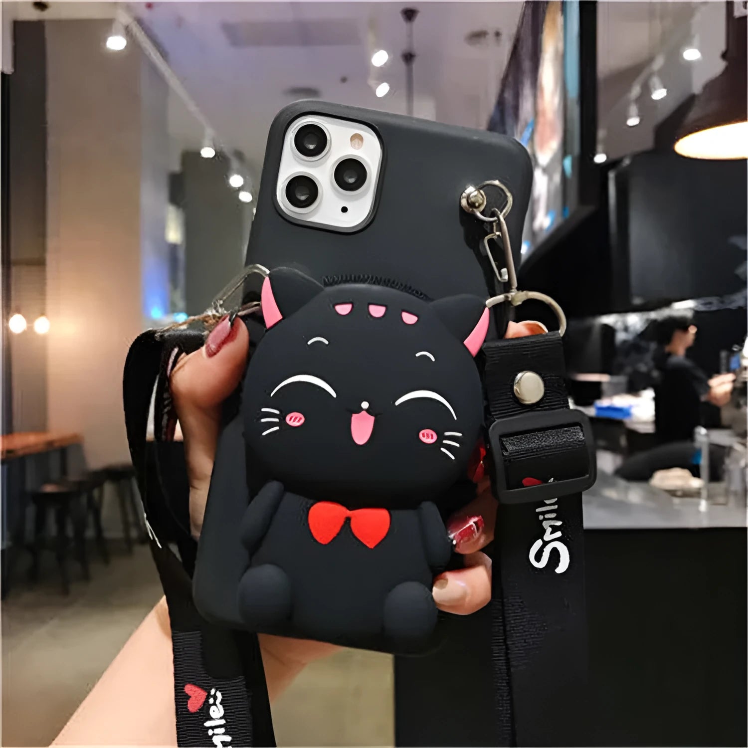 Cartoon camouflage silicone wallet phone case for Huawei smartphones in multiple colours