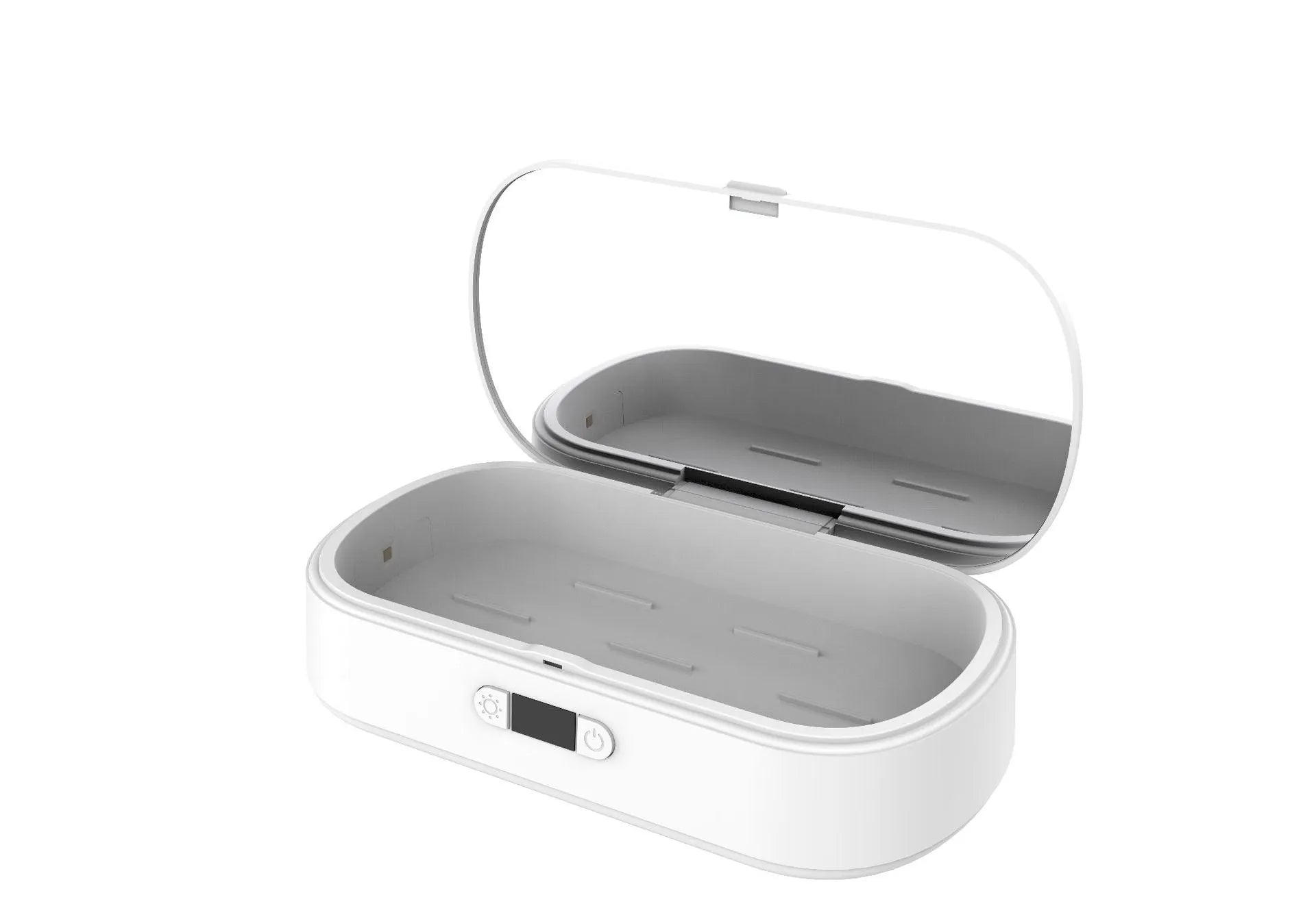 White ABS plastic UV wireless disinfection box for phones and toothbrushes