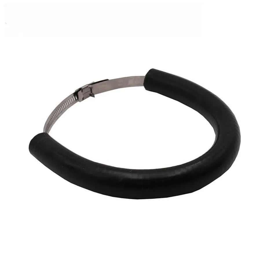 Universal motorcycle exhaust pipe anti-drop wring gasket in black, blue, and orange colour options.