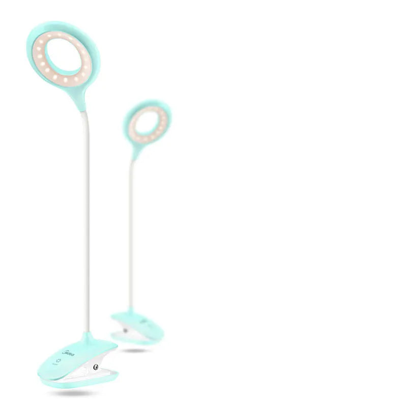 Green, pink and white USB rechargeable table lamps with touch switch control