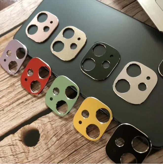 Metal camera lens protection ring for iPhone 11 and iPhone 11 Pro in various colours