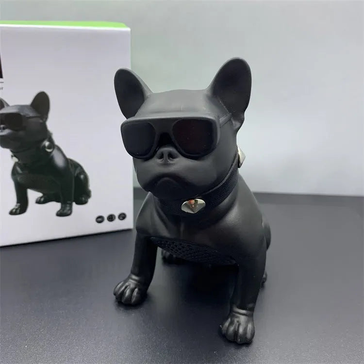 Mini full body bulldog Bluetooth speaker in black red or white with 3W power