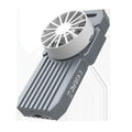 USB4 external hard drive enclosure for M.2 solid state drives with aluminium construction
