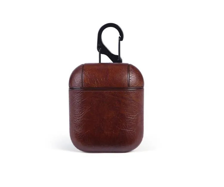 Genuine leather protective case cover for Apple AirPods charging case in multiple colours