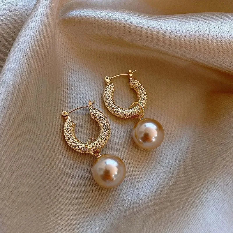 Women's copper zircon earrings with geometric rose designs in multiple colour variations