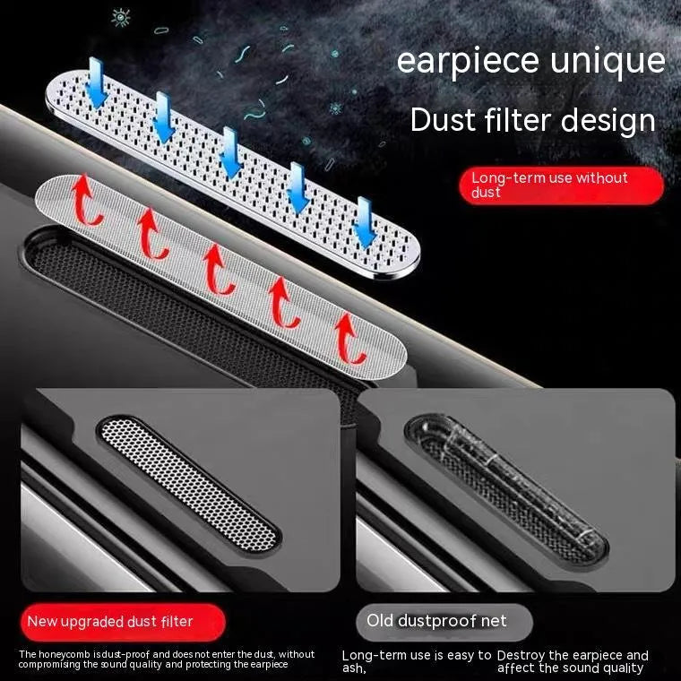iPhone tempered glass privacy screen protector showing anti-peep, blue light, and dustproof variants