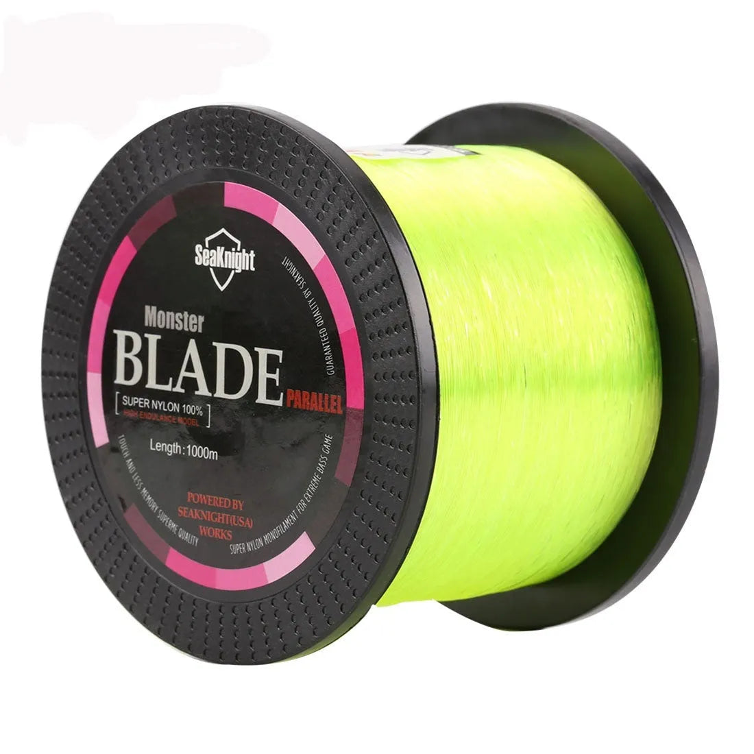 Spool of Seaknight1000 M nylon monofilament fishing line in multiple colour options