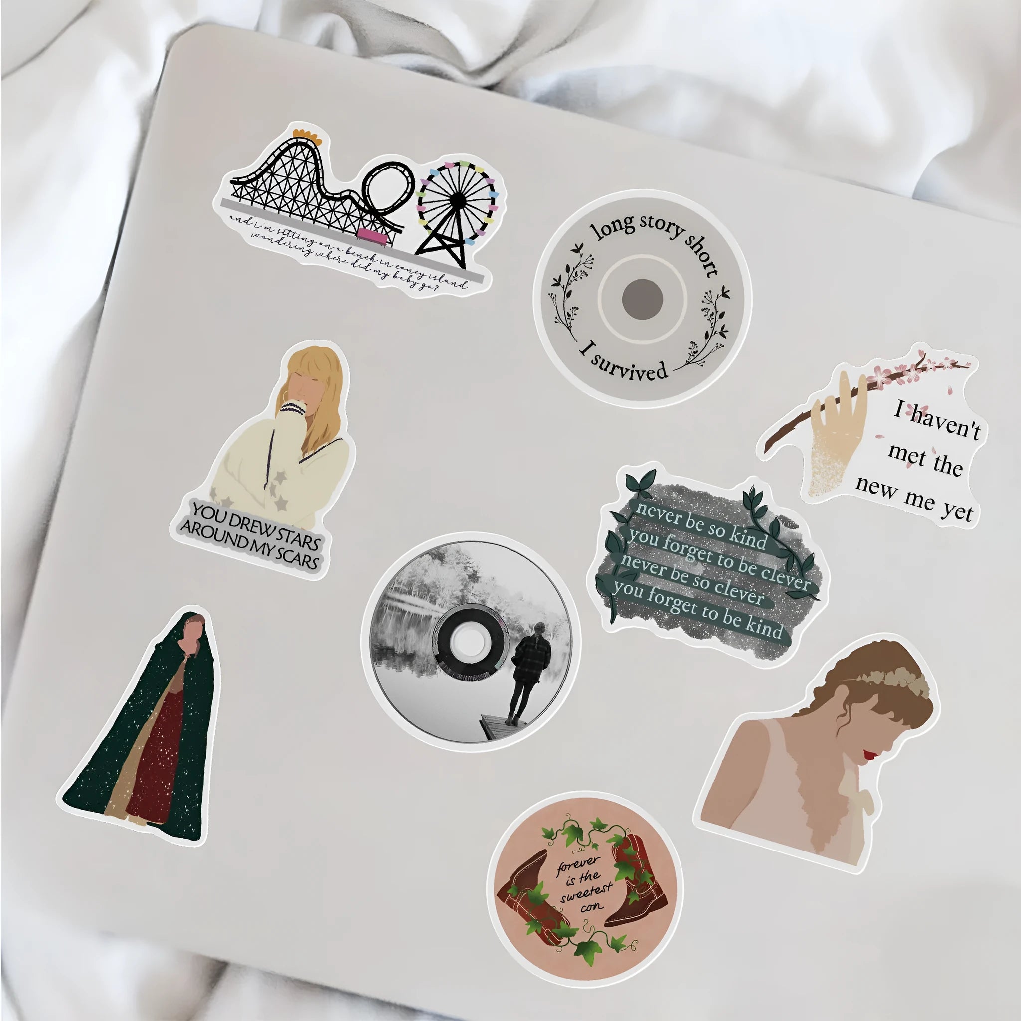 50 waterproof graffiti cartoon stickers for luggage and notebook decoration measuring 4-6cm