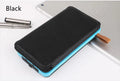 Outdoor solar phone charger in multiple colours with solar panel and LED light
