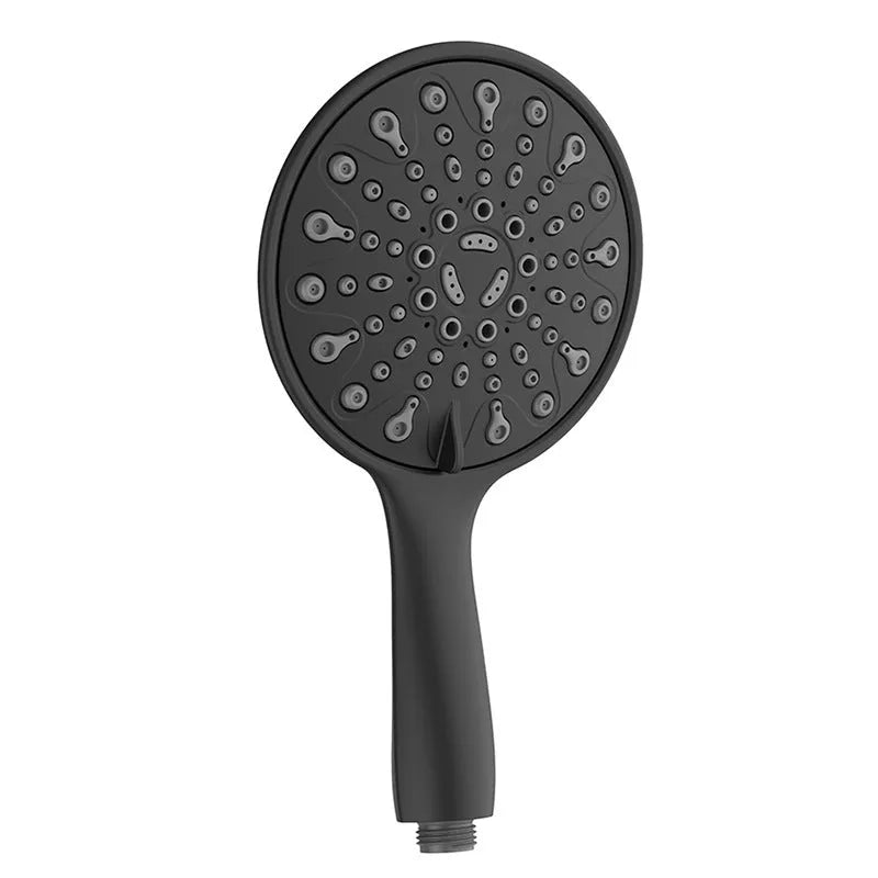 Six-function handheld shower with 6-inch ABS shower head and electroplated finish