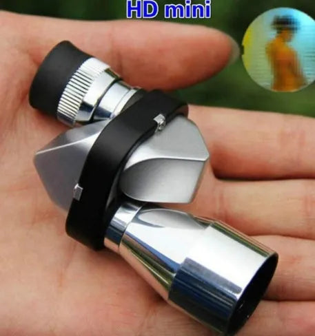Aluminium alloy pocket monocular telescope with 8x20mm specification and foldable rubber eyecup