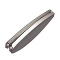 Black and Silver folding presbyopic glasses for men showing retro ring style and compact folded size.